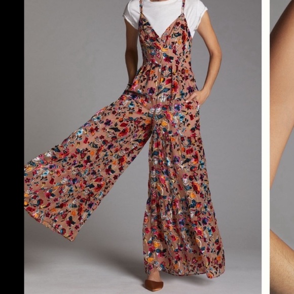 Hutch Mauve Floral V-Neck Maxi Jumpsuit - Picture 9 of 9